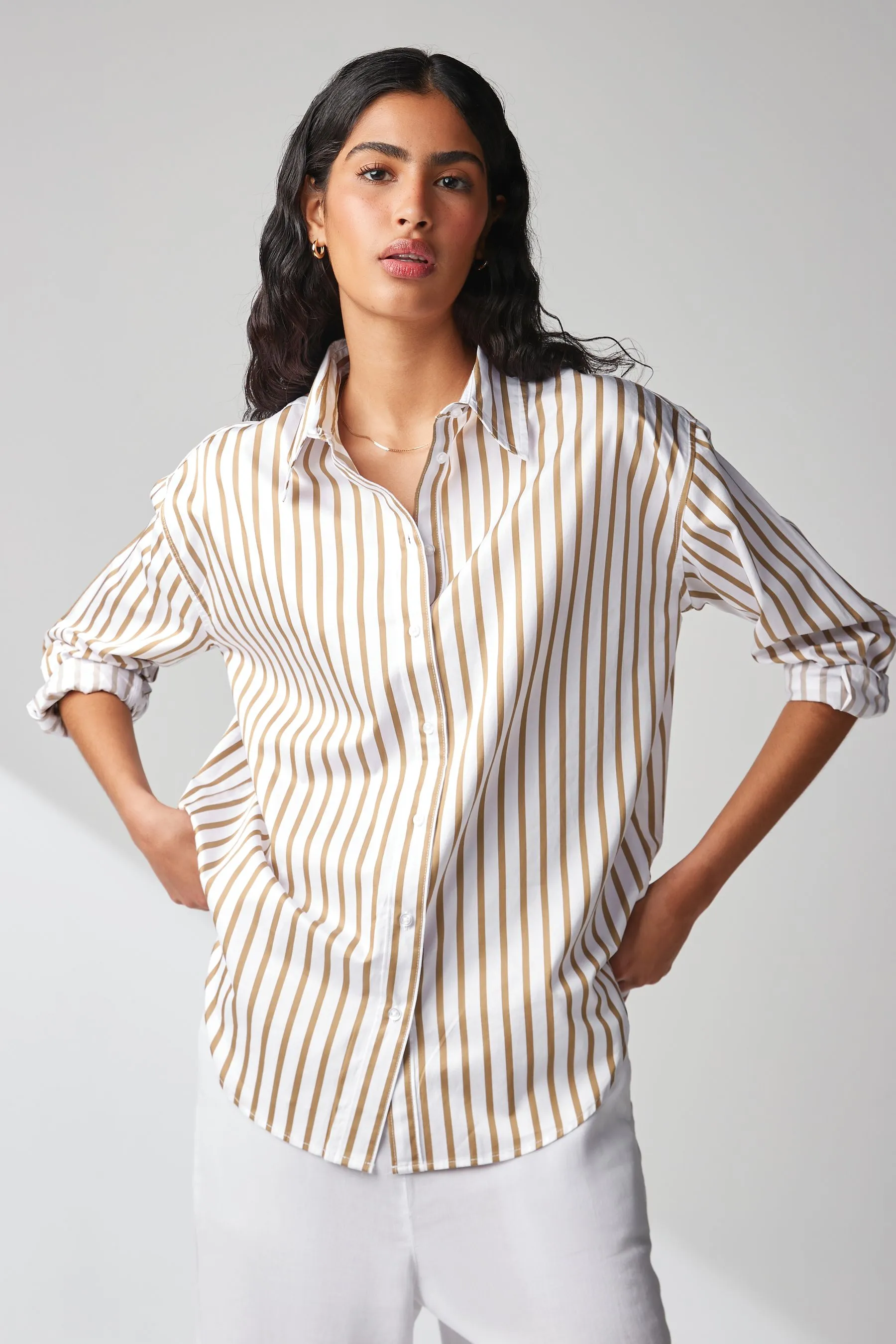 Camicia oversize in cotone